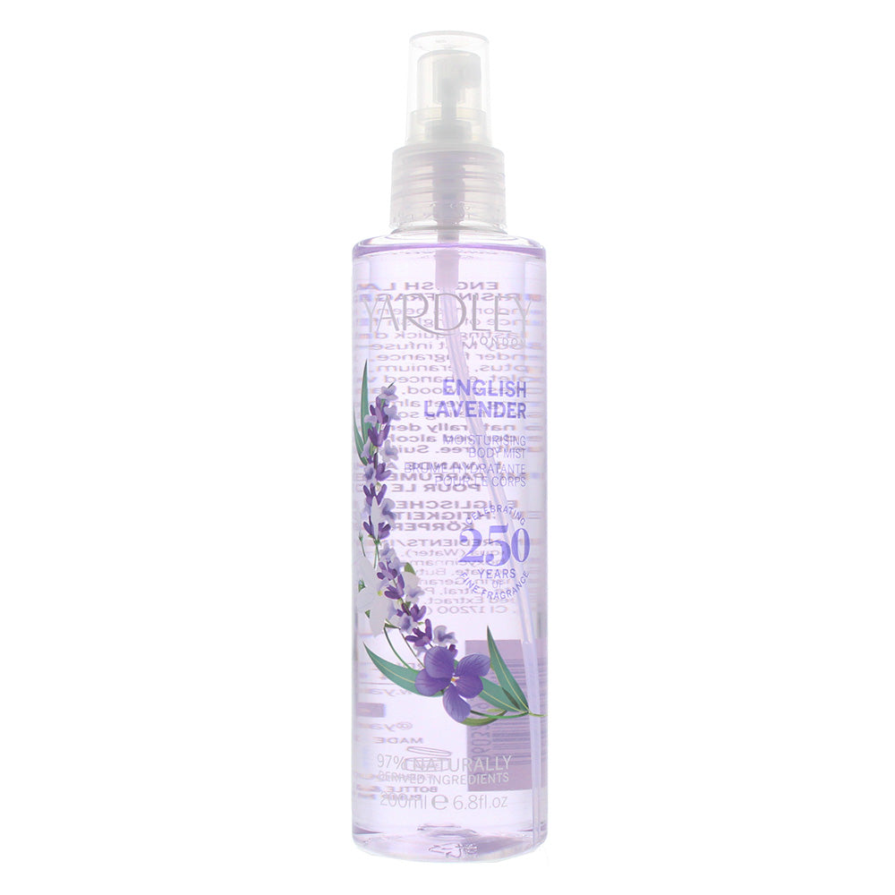 Yardley English Lavender Fragrance Mist 200ml Spray - Glow Empire