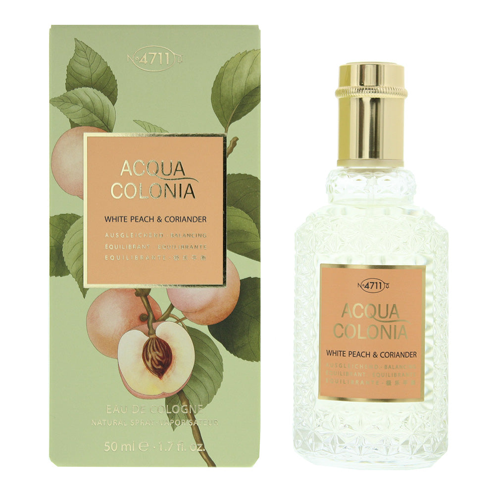 4711 Acqua Colonia White Peach Coriander Eau de Cologne 50ml - Glow Empire