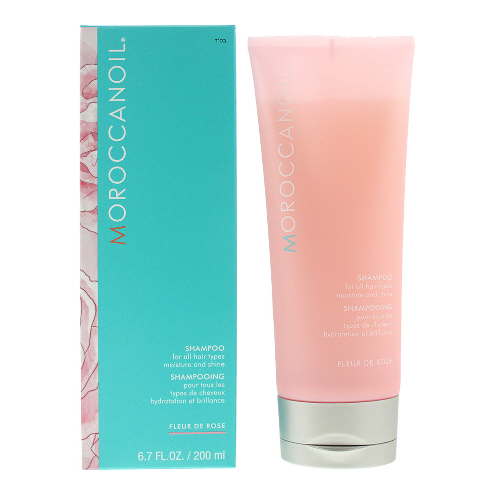 Moroccanoil Fleur de Rose Moisture And Shine Shampoo 200ml - Glow Empire
