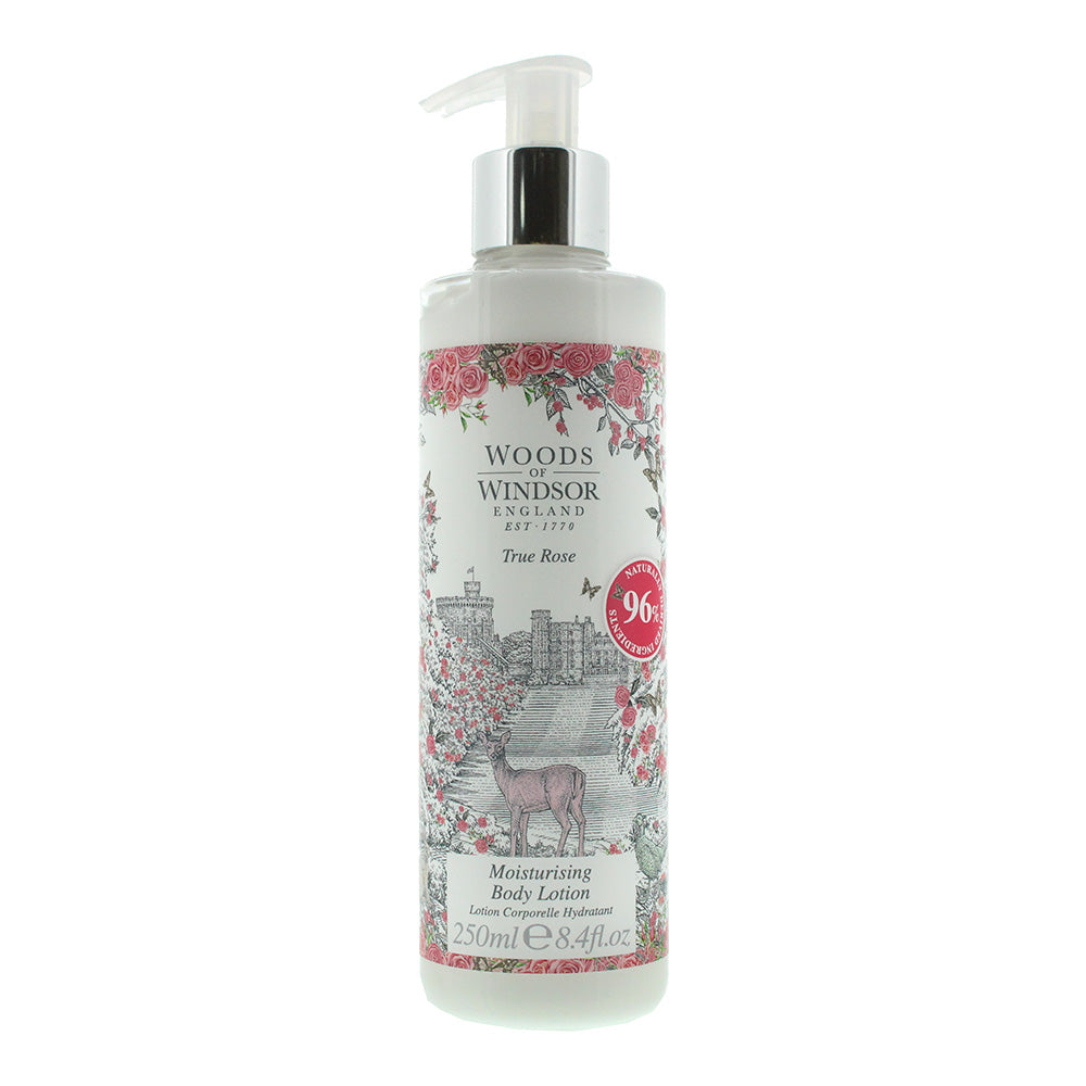 Woods of Windsor True Rose Body Lotion 250ml - Glow Empire