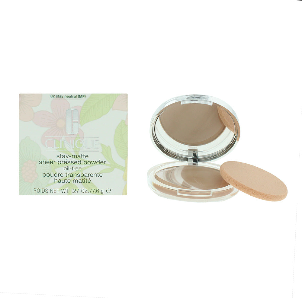 Clinique Stay-Matte Sheer Pressed Powder 7.6g - Stay Neutral - Glow Empire