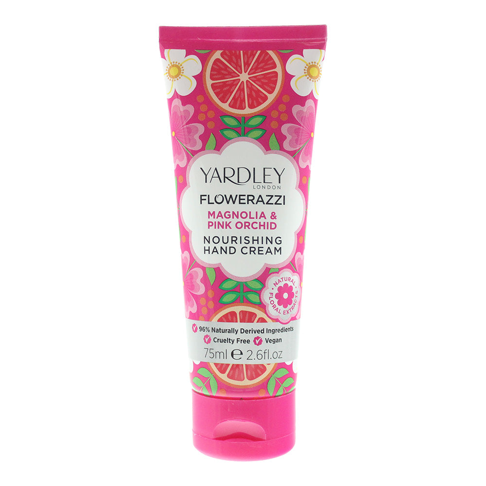 Yardley Flowerazzi Magnolia & Pink Orchid Hand Cream 75ml - Glow Empire