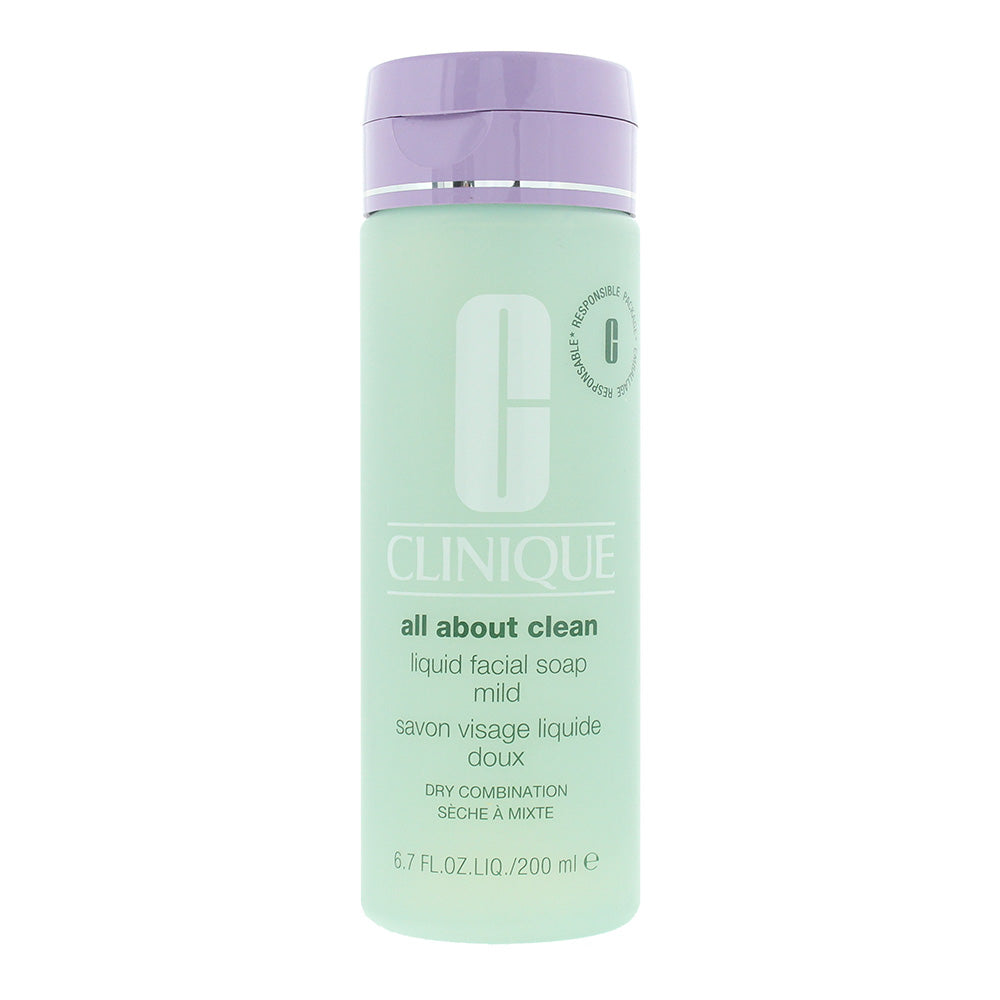 Clinique Cleansing Range Liquid Facial Soap 200ml Mild - Glow Empire