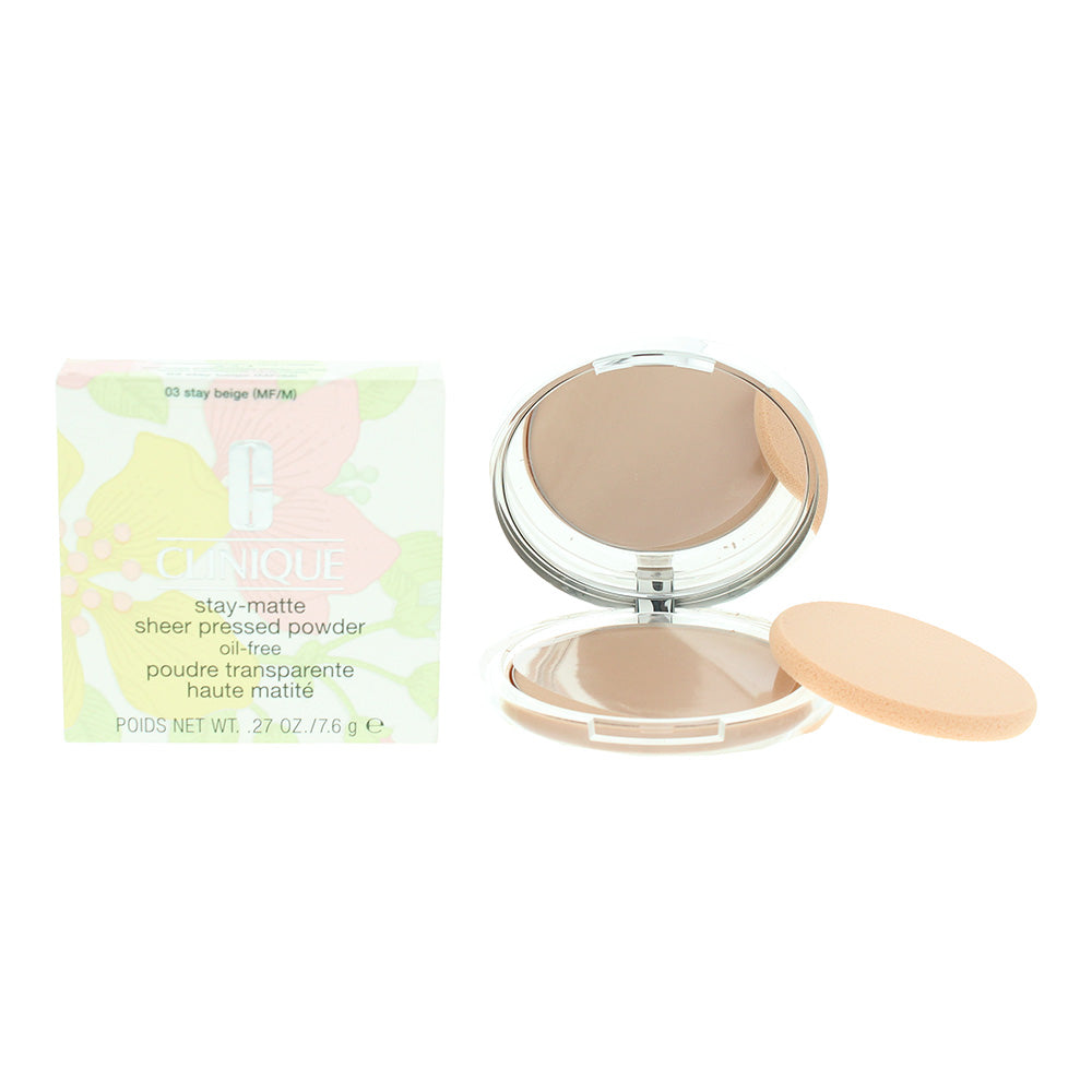 Clinique Stay-Matte Sheer Pressed Powder 7.6g - Stay Beige - Glow Empire