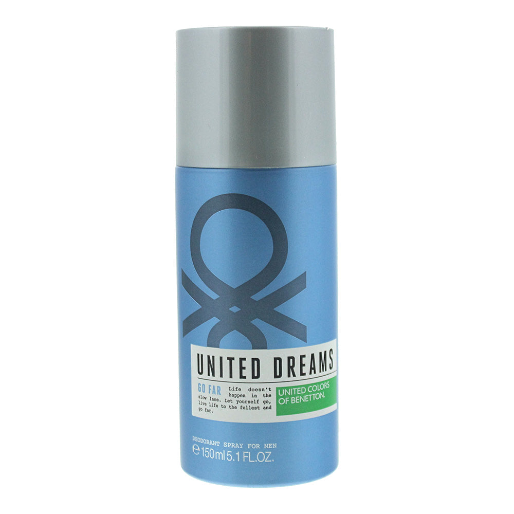 United Colors of Benetton United Dreams Go Far Deodorant Spray for Men 150ml - Glow Empire