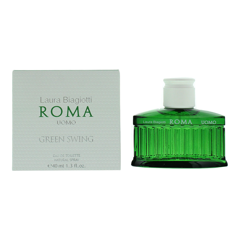 Laura Biagiotti Roma Uomo Green Swing Eau de Toilette 40ml Spray - Glow Empire