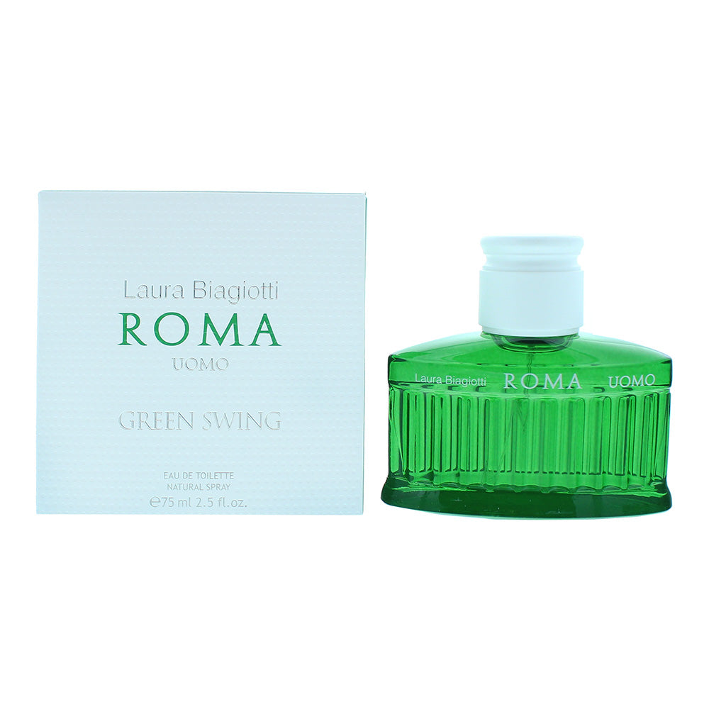 Laura Biagiotti Roma Uomo Green Swing Eau de Toilette 75ml Spray - Glow Empire