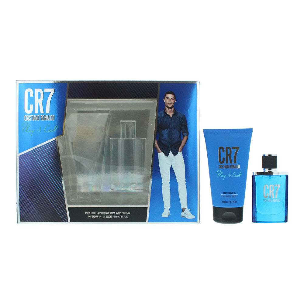Cristiano Ronaldo CR7 Play It Cool 2-Piece Gift Set (Eau de Toilette 30ml, Shower Gel 150ml) - Glow Empire