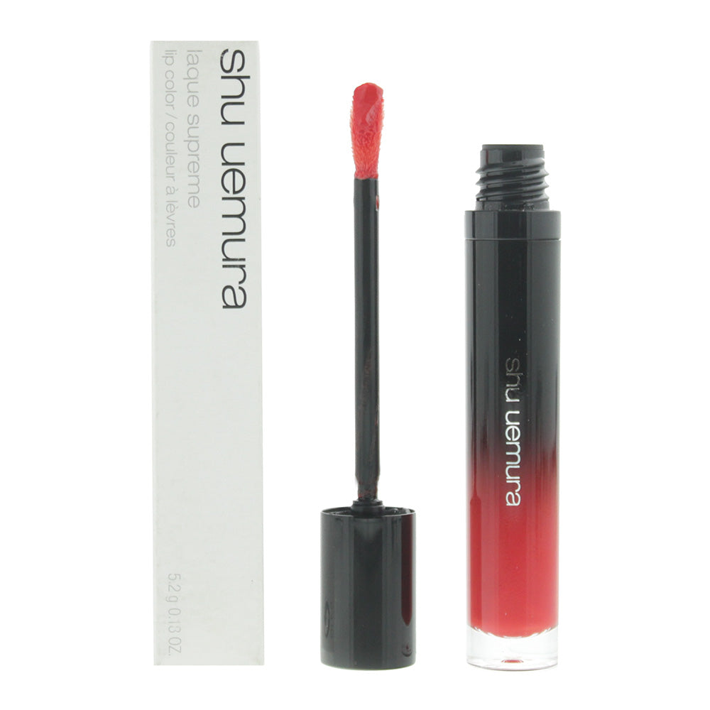 Shu Uemura Laque Supreme Lip Color 5.2g - OR01 Ruby Orange - Glow Empire