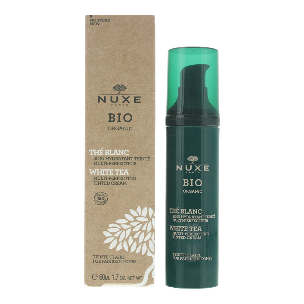 Nuxe Bio Organic White Tea Multi-Perfecting Fair Skin Tones Tinted Cream 50ml - Glow Empire