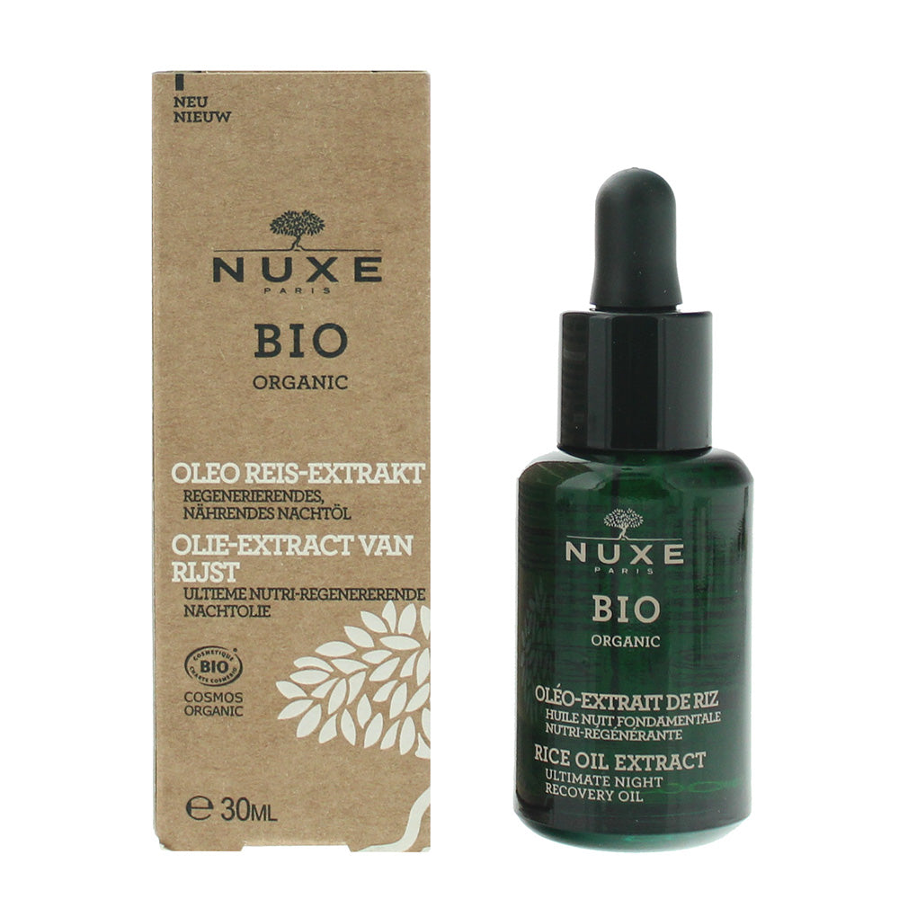 Nuxe Bio Organic Rice Oil Extract Ultimate Night Recovery Oil 30ml - Glow Empire