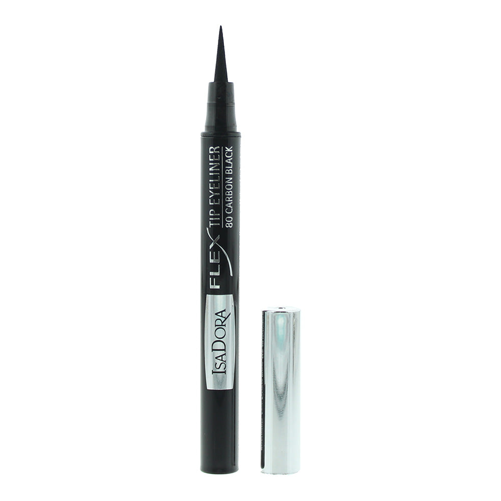 IsaDora Flex Tip Eyeliner 1.2ml - 80 Carbon Black - Glow Empire