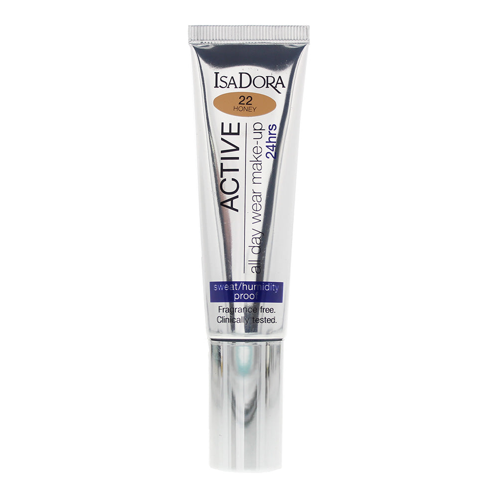 IsaDora Active All Day Wear Foundation 35ml - 22 Honey - Glow Empire