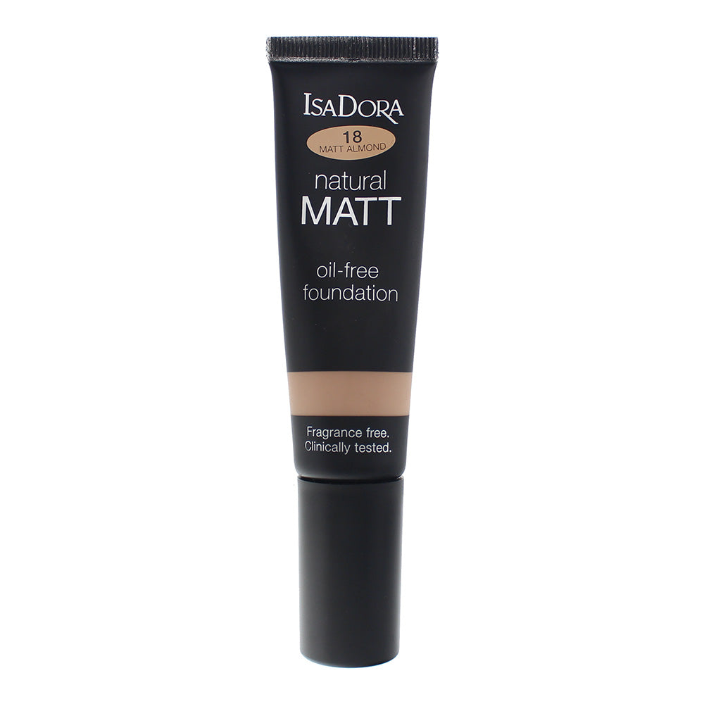 IsaDora Natural Matt Oil-Free Foundation 35ml - 18 Almond - Glow Empire