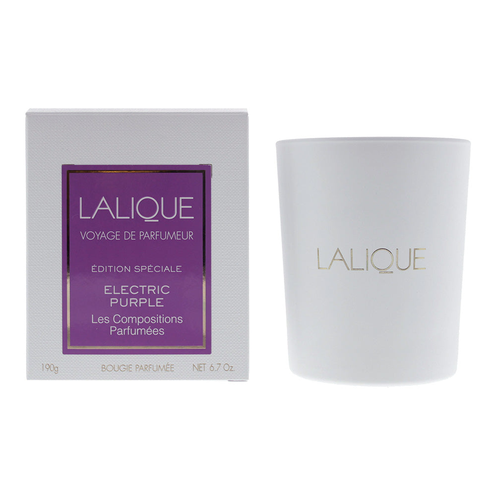 Lalique Les Compositions Parfumées Electric Purple Candle 190g - Glow Empire