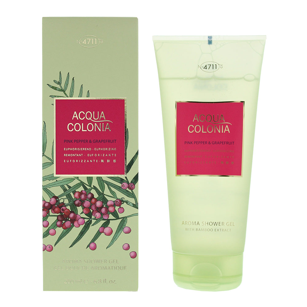 4711 Acqua Colonia Pink Pepper & Grapefruit Shower Gel 200ml - Glow Empire
