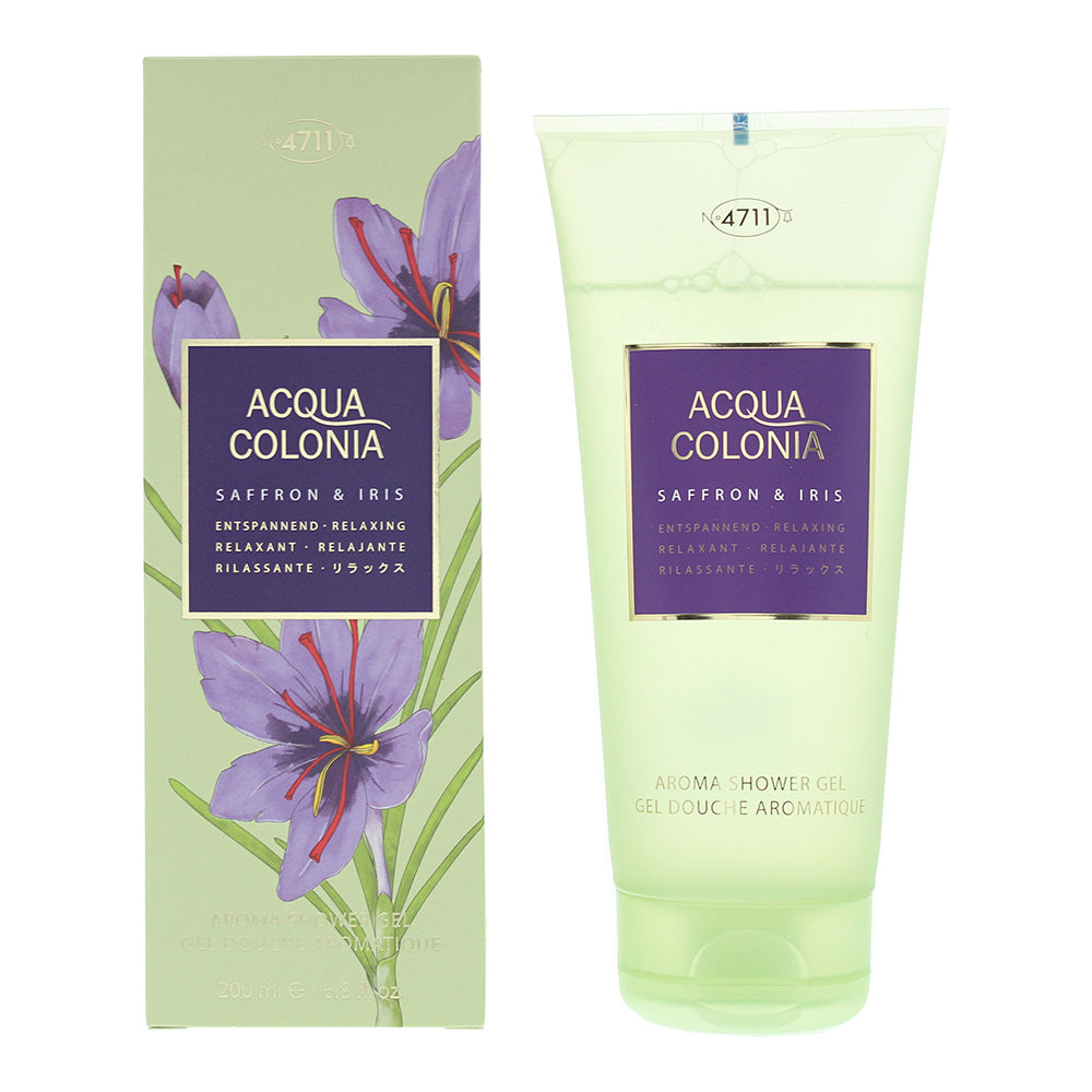 4711 Acqua Colonia Saffron & Iris Shower Gel 200ml - Glow Empire
