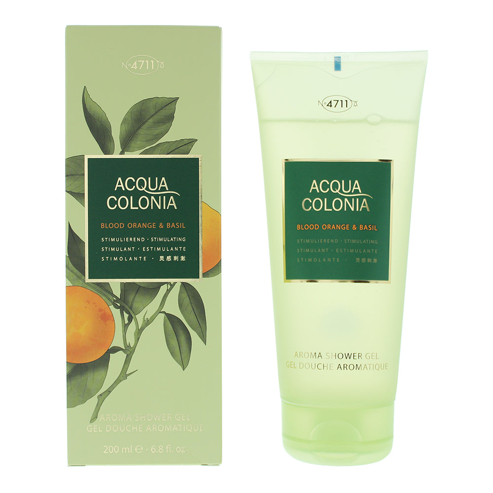 4711 Acqua Colonia Blood Orange & Basil Shower Gel 200ml - Glow Empire