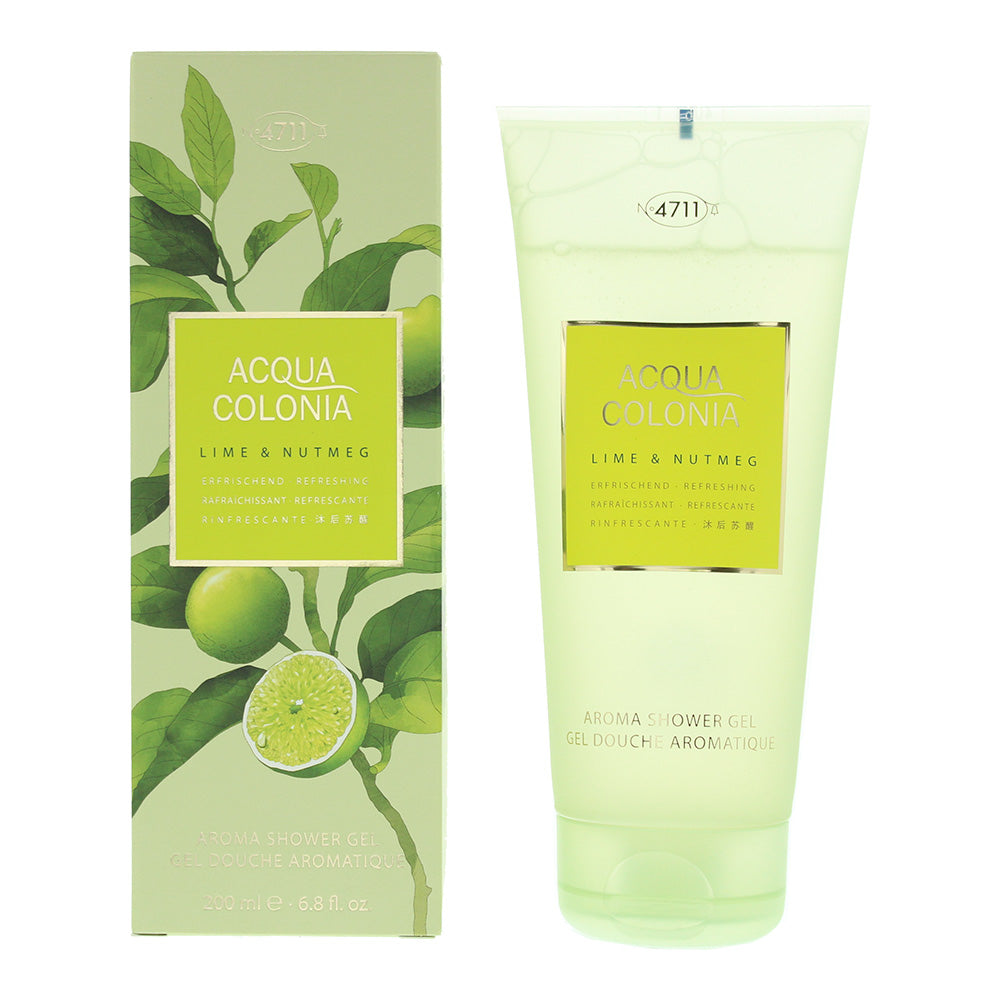 Mäurer & Wirtz 4711 Acqua Colonia Lime & Nutmeg Shower Gel 200ml - Glow Empire