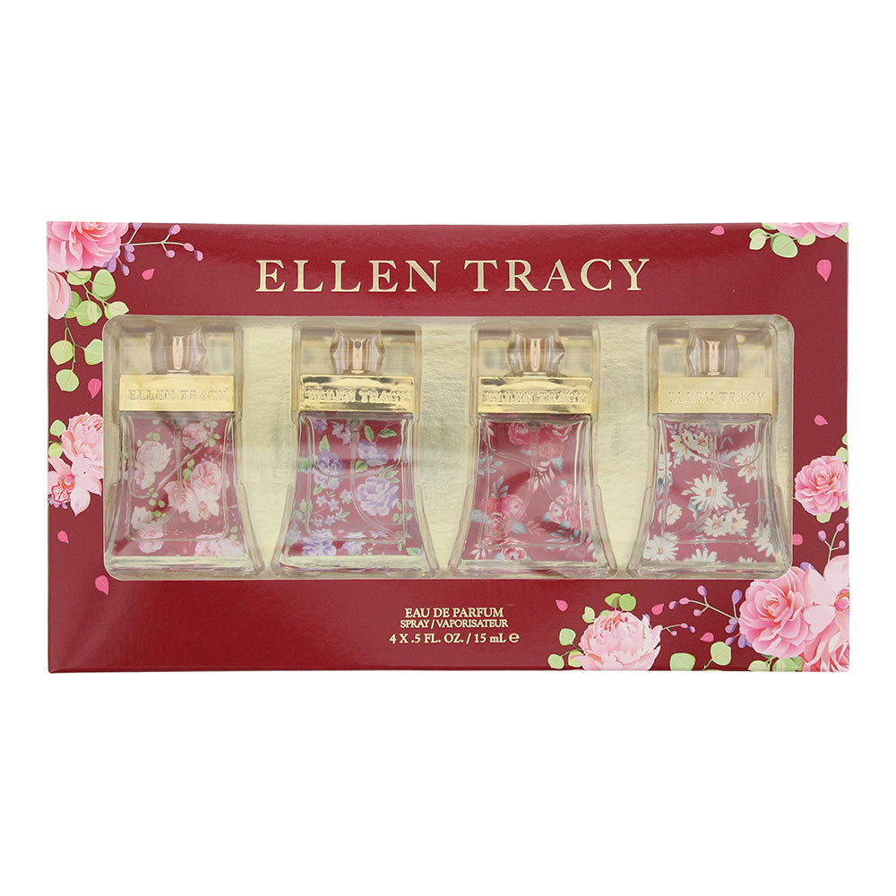 Ellen Tracy Miniatures Gift Set 11ml Brilliant EDP + 11ml Dazzling EDP + 11ml Dynamic EDP + 11ml Sensational EDP - Glow Empire