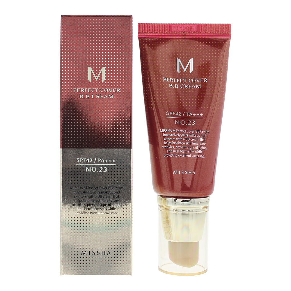 Missha Perfect Cover No. 23 Natural Beige BB Cream SPF42 50ml - Glow Empire