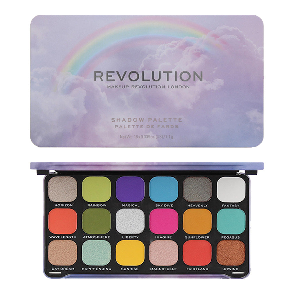 Revolution Rainbow Eye Shadow Palette 18 x 1.1g - Glow Empire