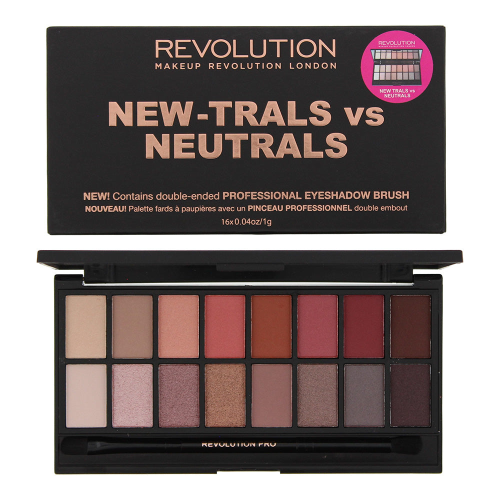 Revolution Newtrals vs Neutrals Eye Shadow Palette 16 x 1g - Glow Empire