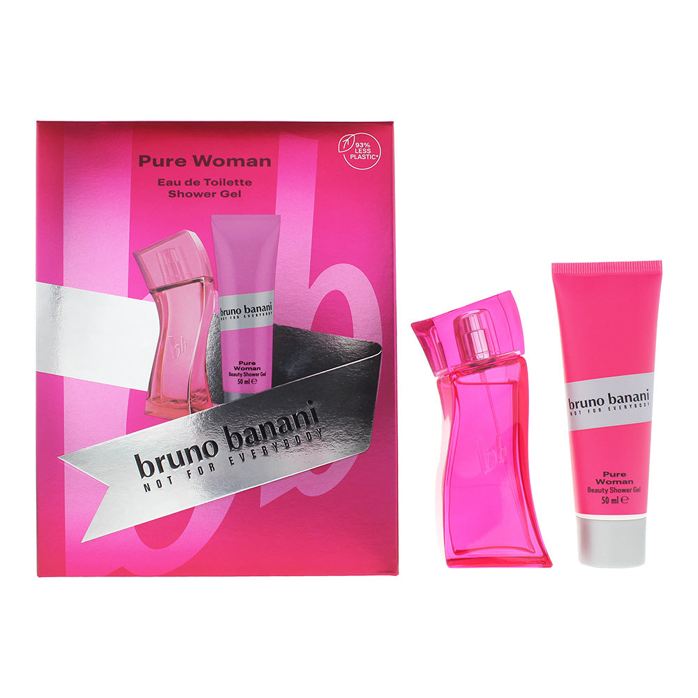 Bruno Banani Pure Woman 2-Piece Gift Set (Eau de Toilette 30ml, Shower Gel 50ml) - Glow Empire