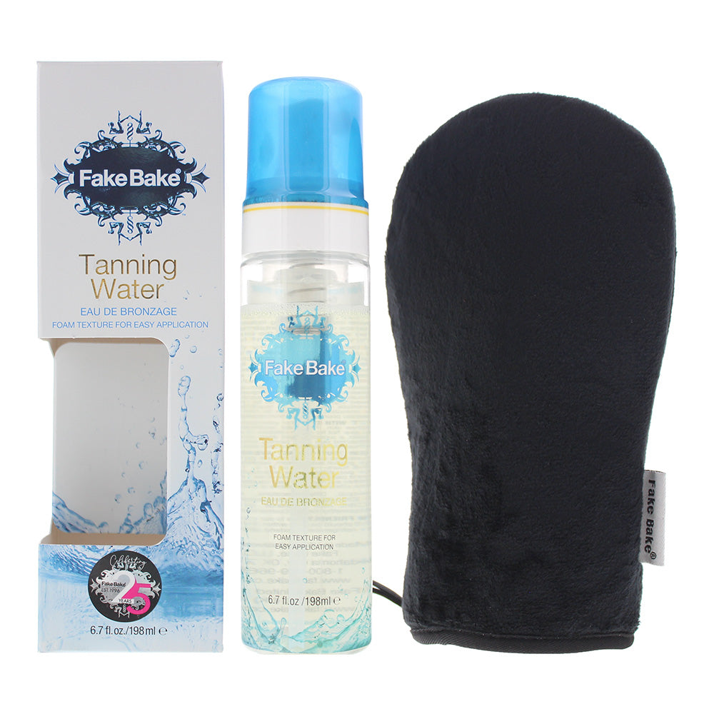 Fake Bake Eau de Bronzage Tanning Water 198ml + Mitt - Glow Empire