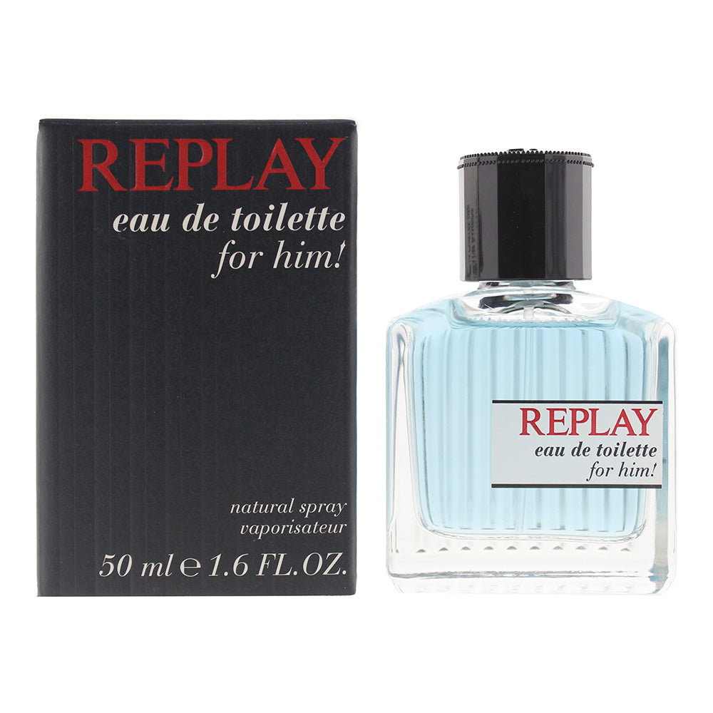 Replay for Him Eau de Toilette 50ml - Glow Empire