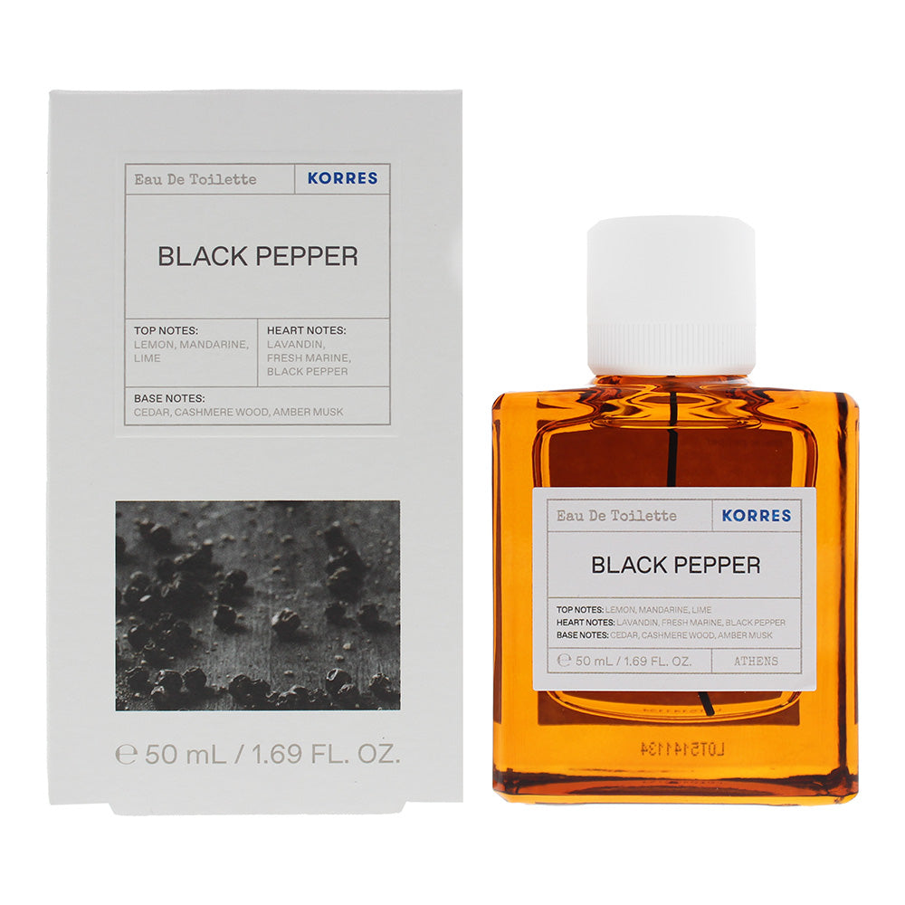 Korres Black Pepper Eau de Toilette 50ml Spray - Glow Empire