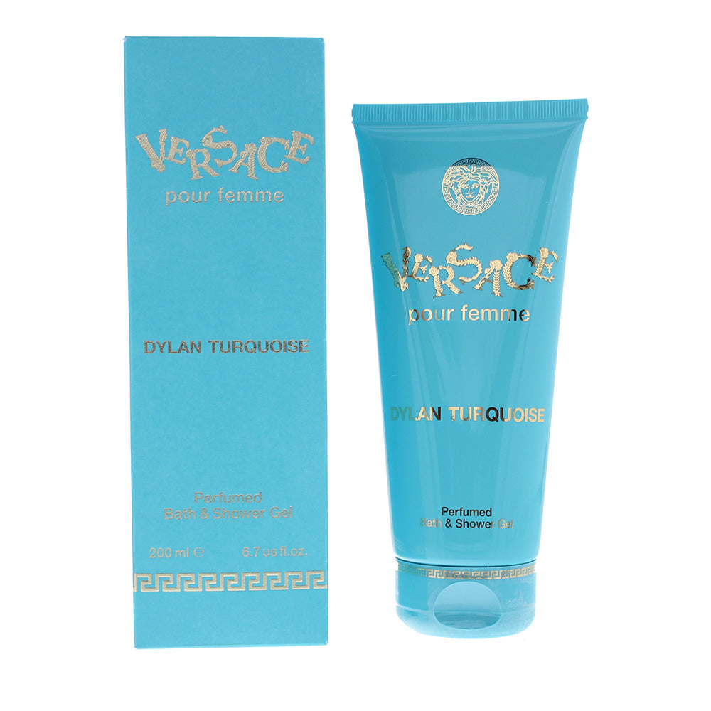 Versace Pour Femme Dylan Turquoise Perfumed Bath Shower Gel 200ml - Glow Empire