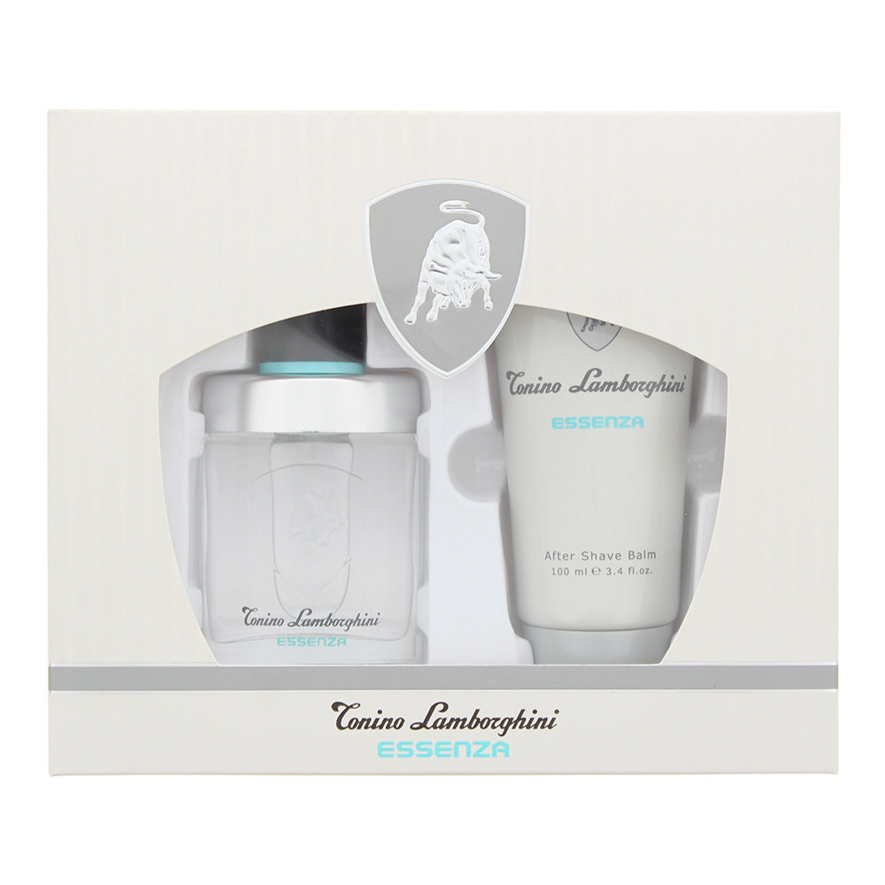 Lamborghini Essenza Gift Set 40ml EDT + 100ml Aftershave Balm - Glow Empire