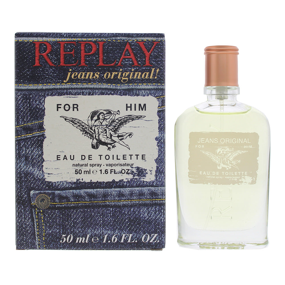 Replay Jeans Original for Him Eau de Toilette 50ml - Glow Empire