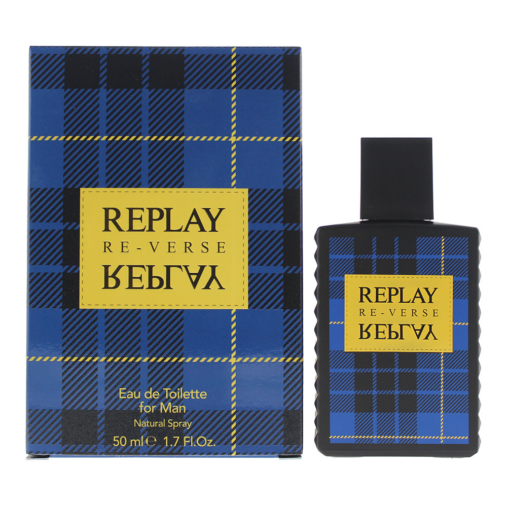Replay Signature Reverse for Man Eau de Toilette 50ml - Glow Empire