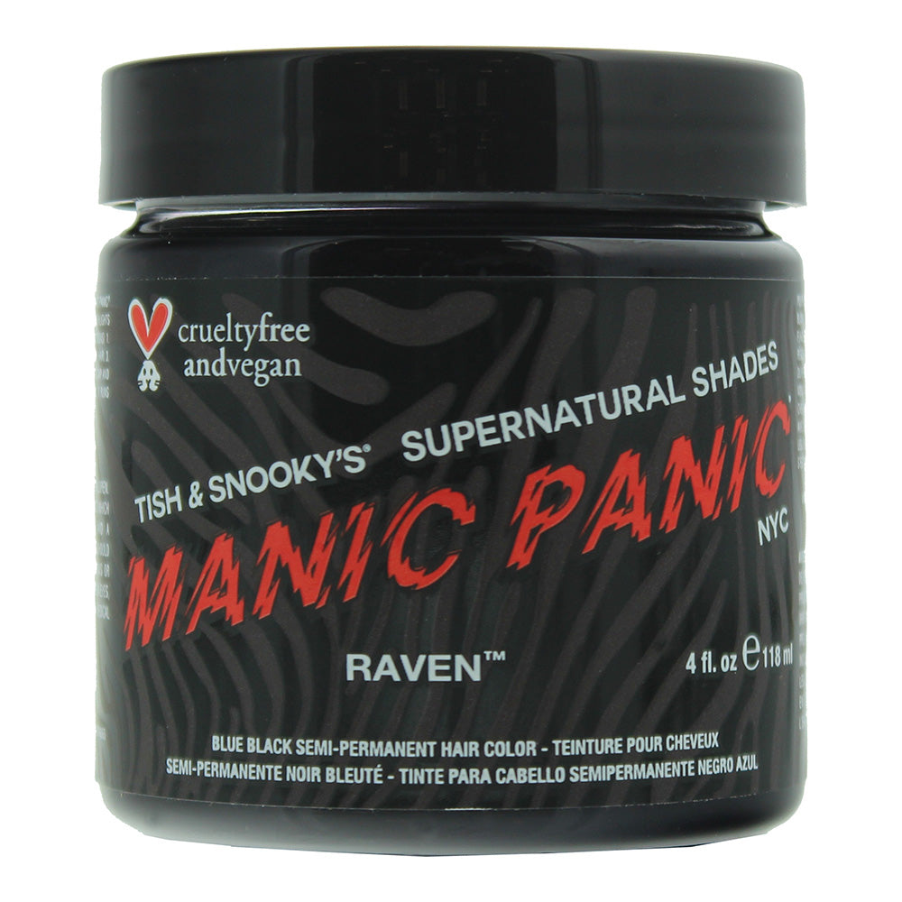Manic Panic Classic High Voltage Raven Semi-Permanent Hair Color Cream 118ml - Glow Empire