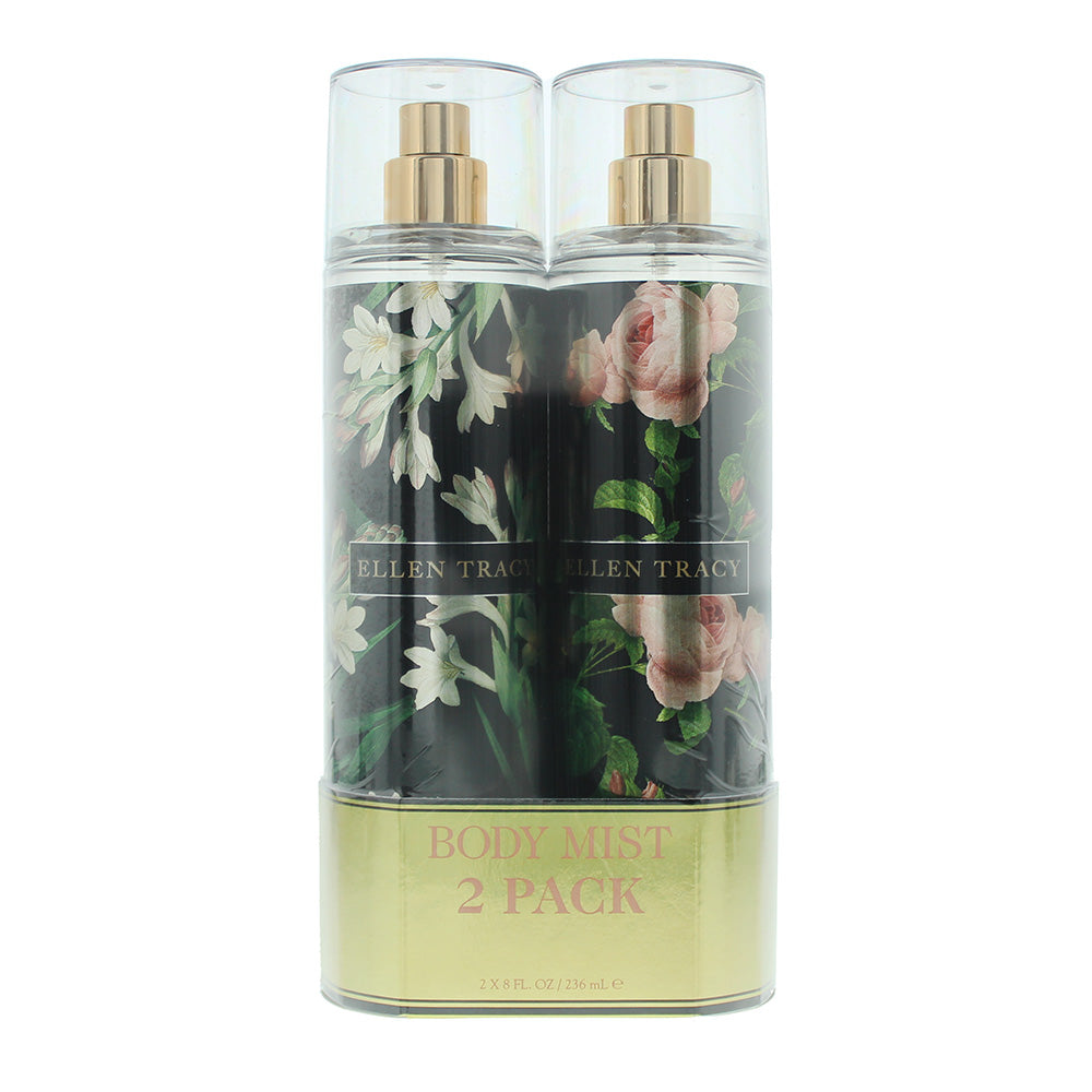 Ellen Tracy Body Mist Gift Set 236ml Confident Body Mist + 236ml Courageous Body Mist - Glow Empire