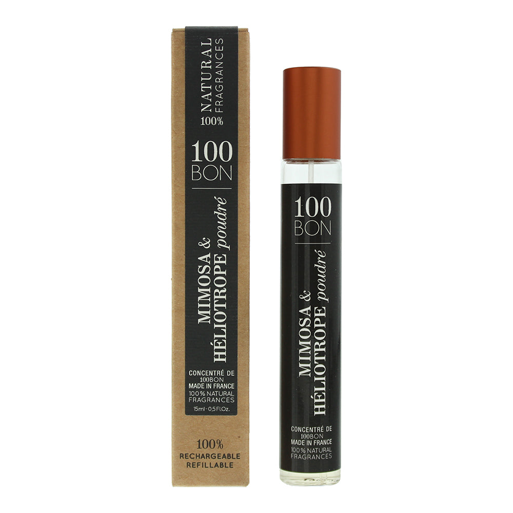 100 Bon Mimosa Heliotrope Poudre Refillable Eau de Parfum 15ml - Glow Empire