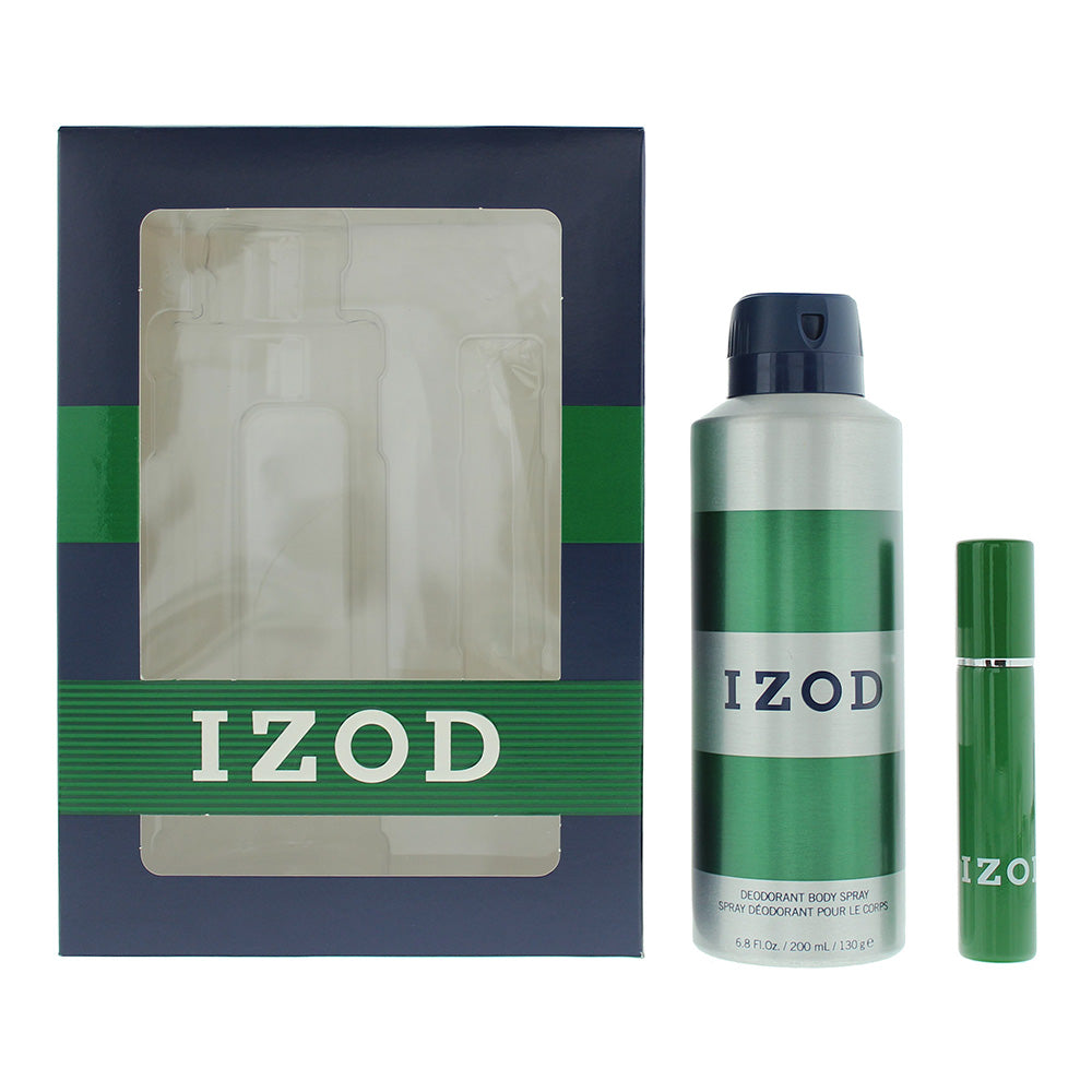 Izod Green Gift Set 15ml EDT + 200ml Body - Glow Empire