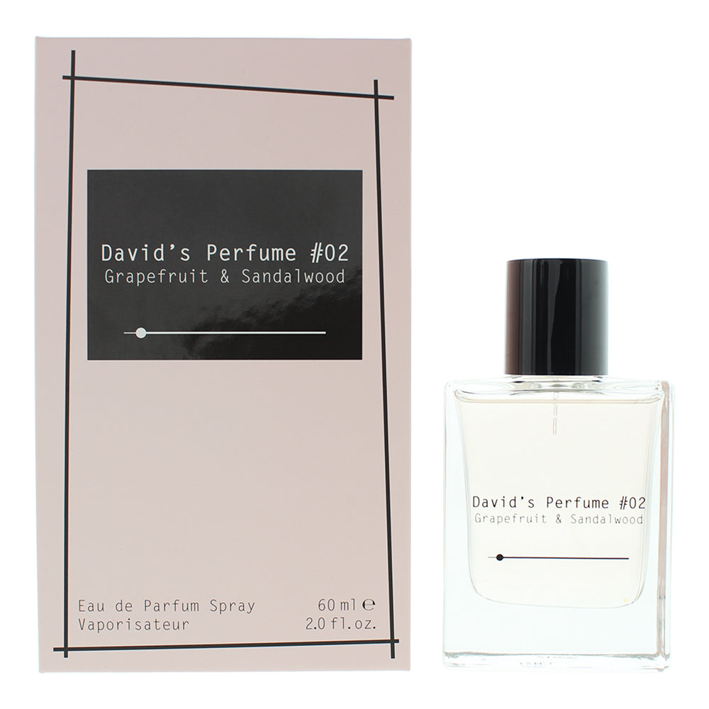 David's Perfume #02 Grapefruit & Sandalwood Eau de Parfum 60ml Spray - Glow Empire