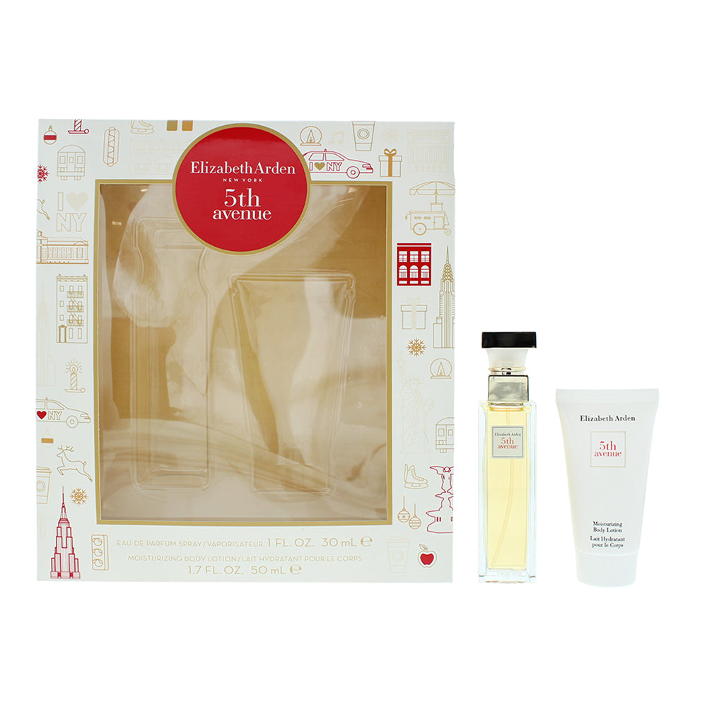 Elizabeth Arden 5th Avenue 2 Piece Gift Set Eau de Parfum 30ml - Body Lotion 50ml - Glow Empire