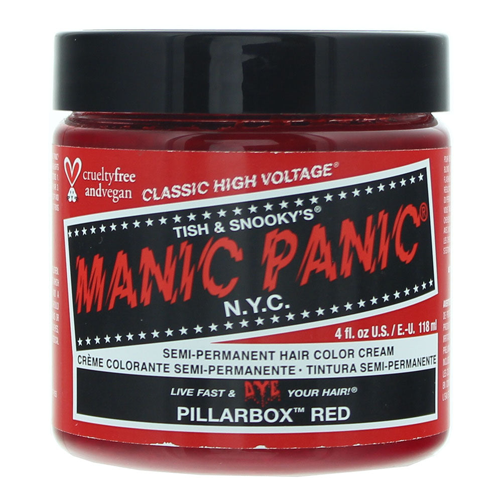 Manic Panic High Voltage Pillarbox Red Semi-Permanent Hair Color Cream 118ml - Glow Empire