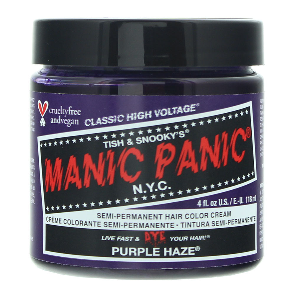 Manic Panic High Voltage Purple Haze Semi-Permanent Hair Color Cream 118ml - Glow Empire