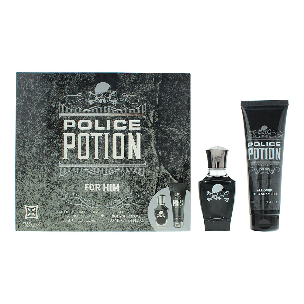 Police Potion For Him 2-Piece Gift Set Eau de Parfum 30ml, Shower Gel 100ml - Glow Empire