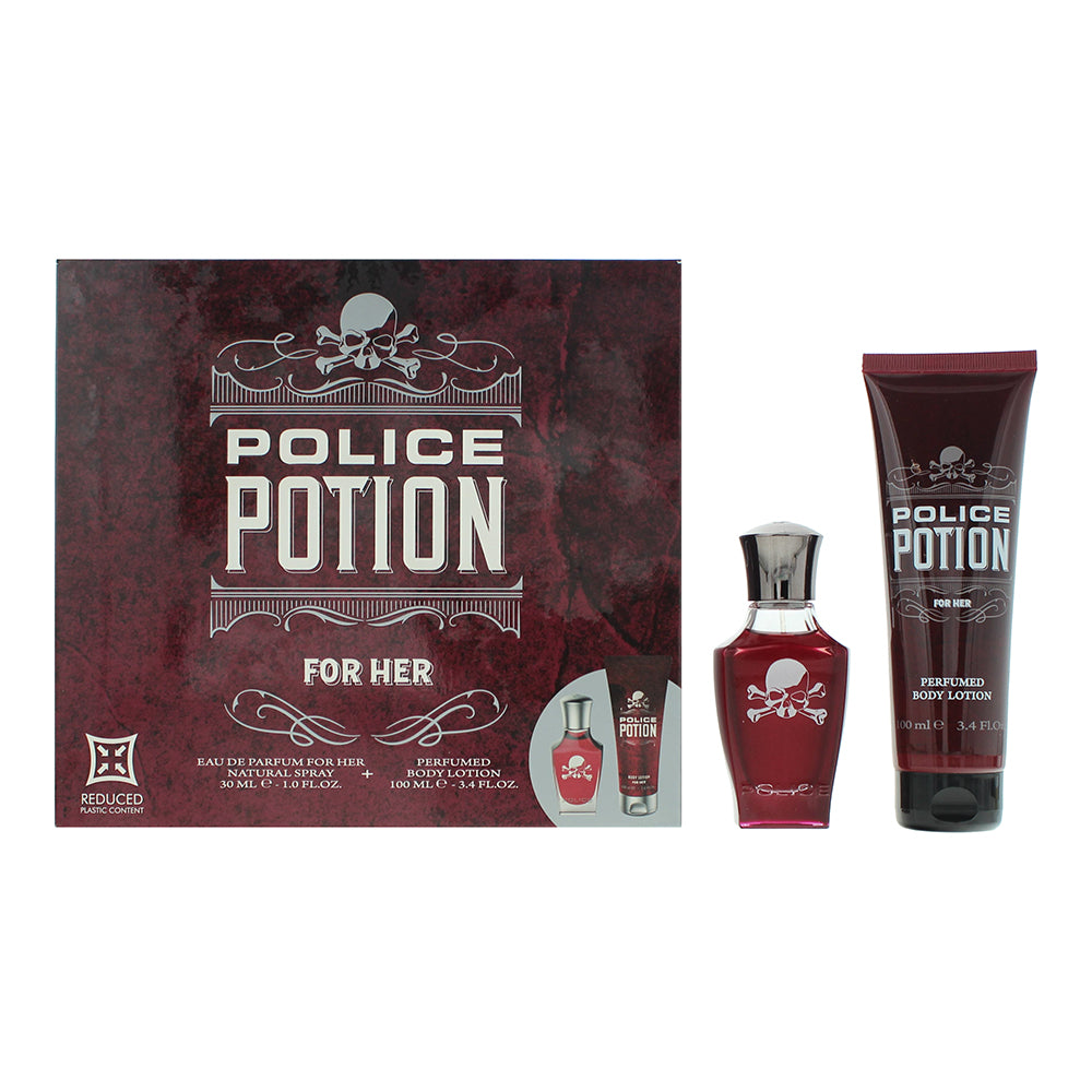 Police Potion For Her 2-Piece Gift Set Eau de Parfum 30ml, Body Lotion 100ml - Glow Empire