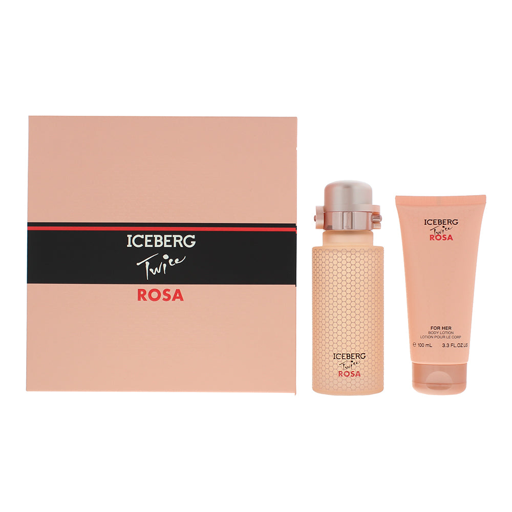Iceberg Twice Rosa 2-Piece Gift Set (Eau de Toilette 125ml, Body Lotion 100ml) - Glow Empire