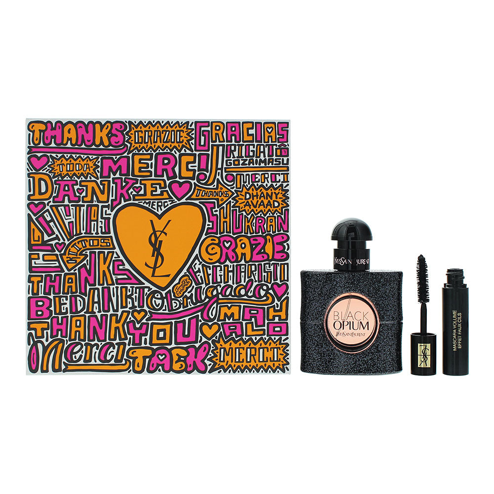 Yves Saint Laurent Black Opium 2 Piece Gift Set: Eau de Parfum 30ml - Mascara 2ml - Glow Empire