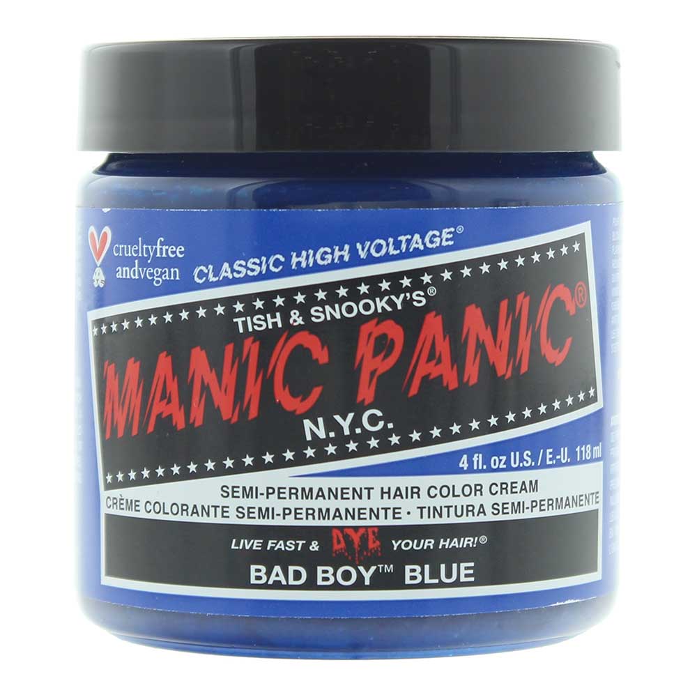 Manic Panic High Voltage Classic Semi-Permanent Hair Colour 118ml - Bad Boy Blue - Glow Empire