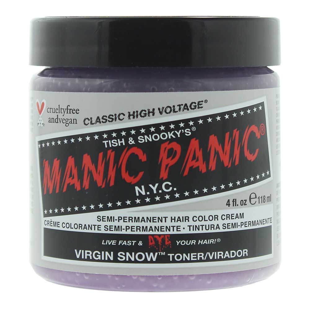 Manic Panic Classic High Voltage Virgin Snow Semi-Permanent Hair Color Cream 118ml - Glow Empire