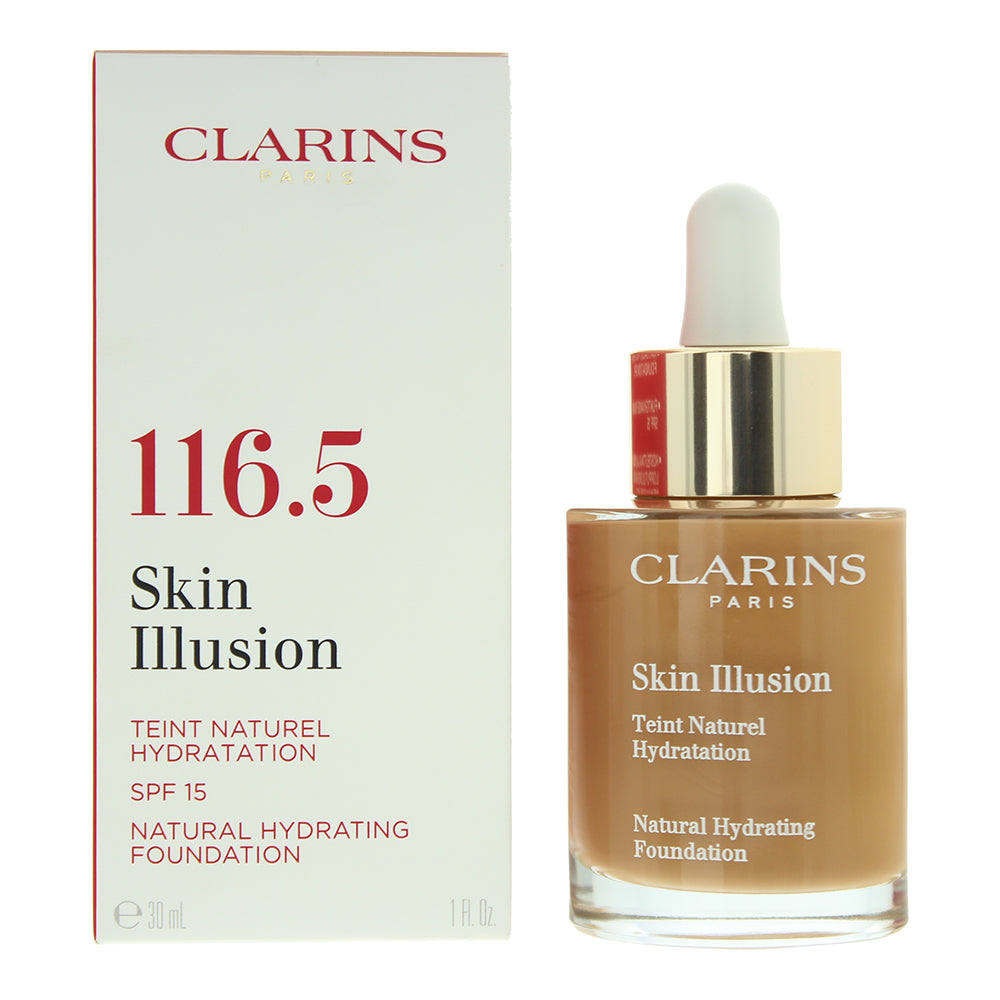 Clarins Skin Illusion Natural Hydrating Foundation SPF15 30ml - 116.5 Coffee - Glow Empire